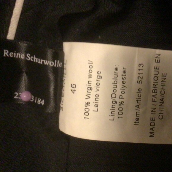 Men's Wool Suit Grey 46 Reg - Picture 15 of 15